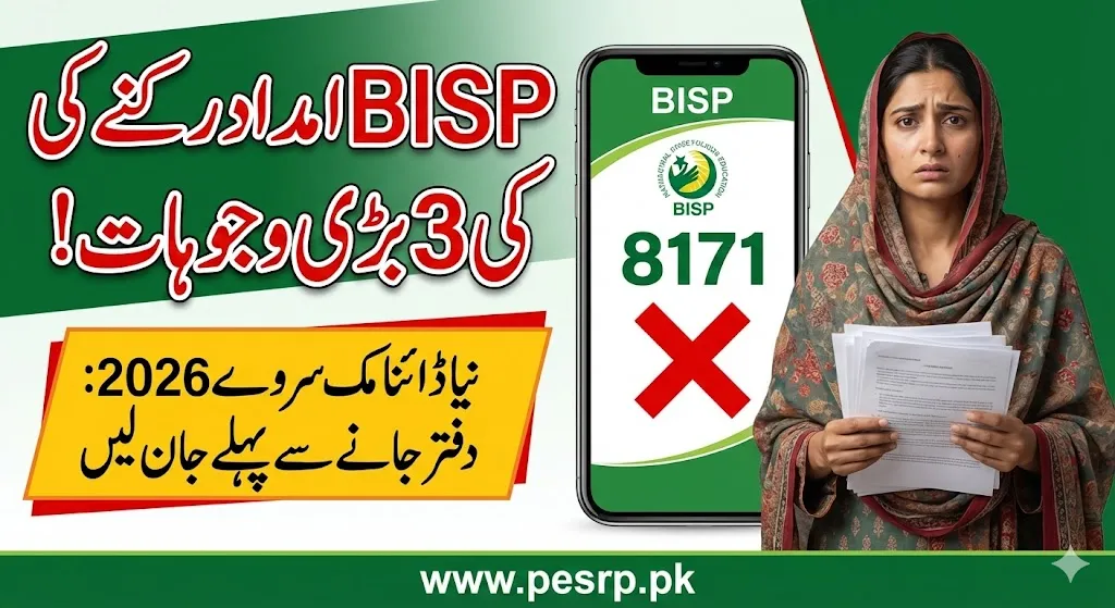 8171 BISP payment stopped due to 3 main reasons.