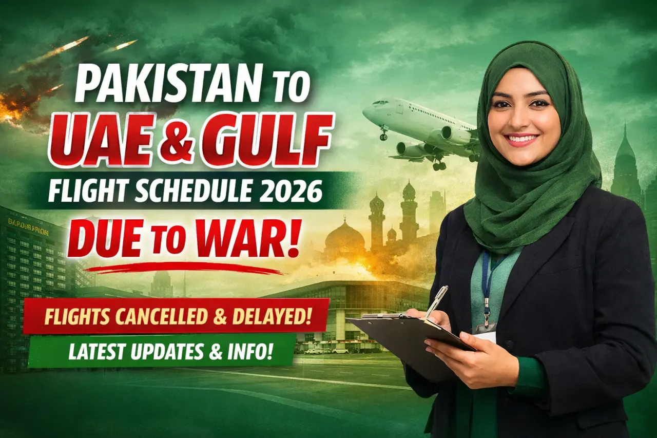 Check Pakistan to UAE and Gulf Countries Flight Schedule 2026