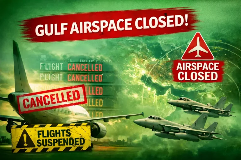 Gulf airspace closed