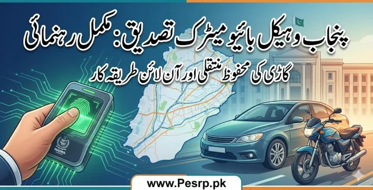 Punjab Vehicle Biometric Verification by using online Pak Identity App guide 2026