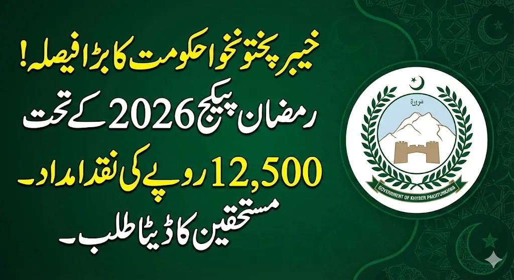 KPK Government Ramadan Relief Package 2026 Rs 12500 Cash Announcement