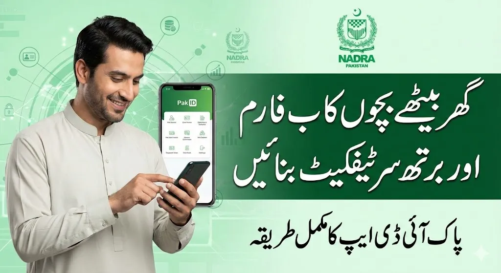 How to apply for Birth Certificate and B form online through Pak Identity App
