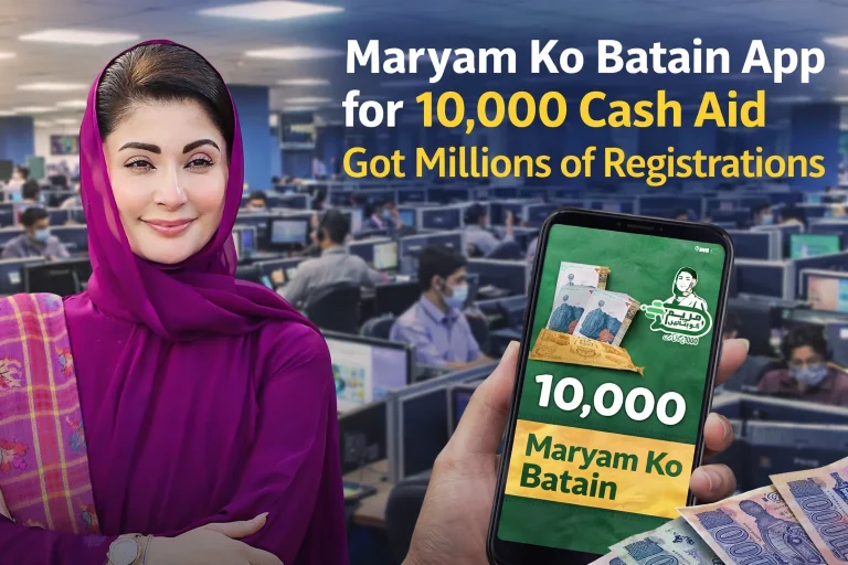 Maryam Ko Batain App for 10000 Cash Aid Receives Millions of Registrations Across Punjab