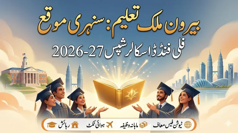 Official announcement banner for Fulbright fully funded scholarship 2026-27 for Pakistani students in USA