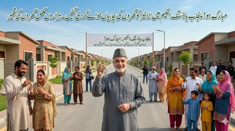 Maryam Nawaz promoting Apni Chhat Apna Ghar Program with newly constructed houses in Punjab-2026