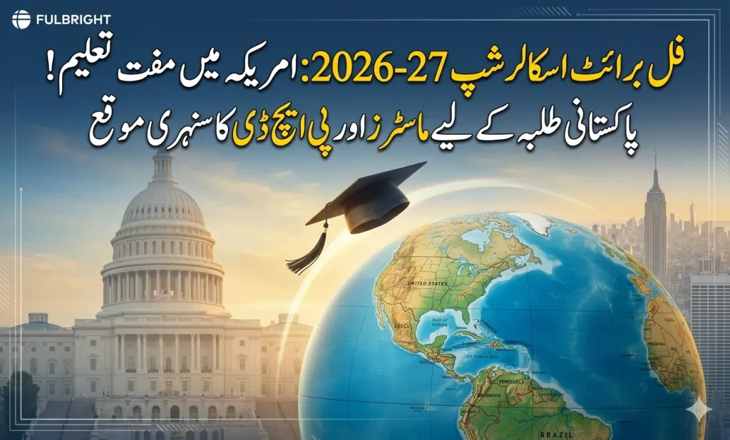 Infographic banner listing fully funded government scholarships 2026 in Malaysia, Singapore, and Korea for international students