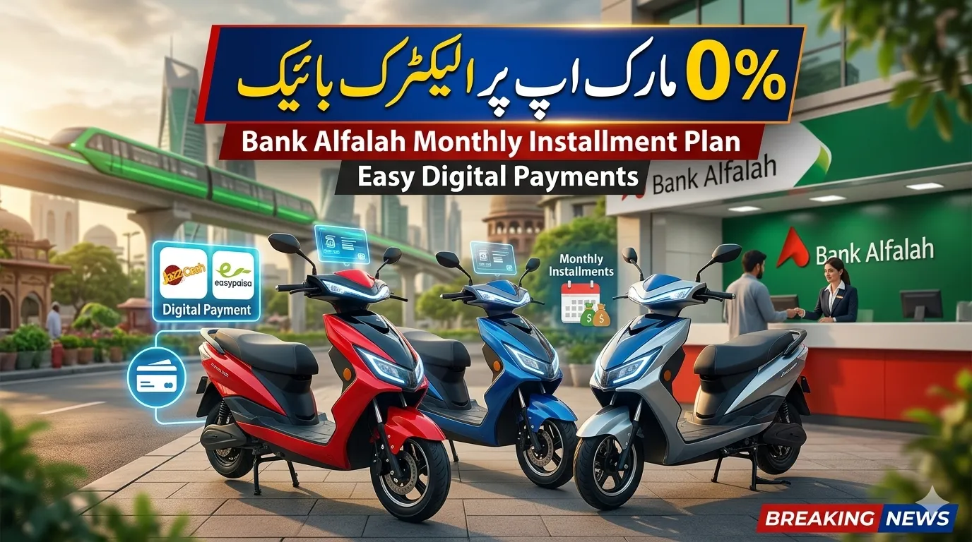 Customers buying OKLA electric scooters through SBS installment plan introduced by Bank Alfalah-2026