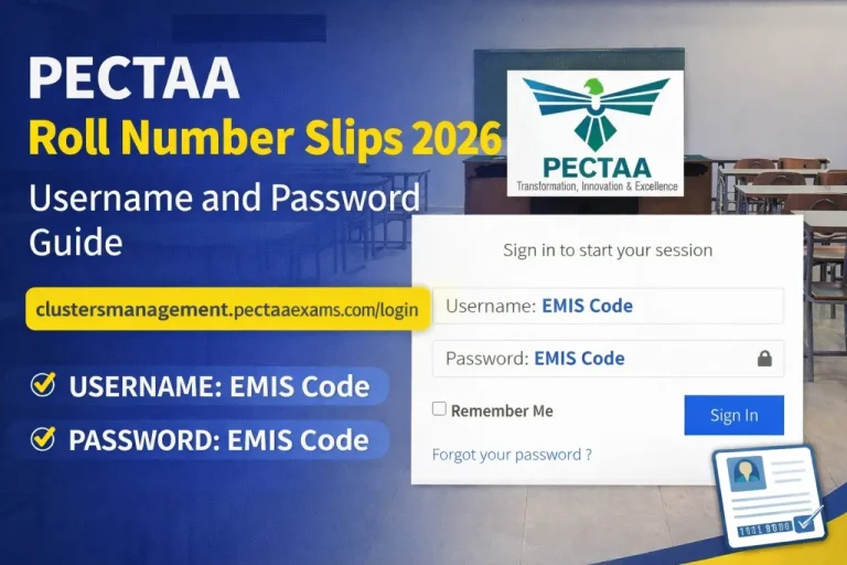 clustersmanagement.pectaaexams.com login