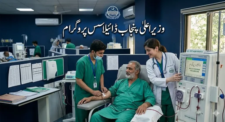 پنجاب حکومت نے گردوں کے مریضوں کیلئے وزیراعلیٰ پنجاب ڈائیلاسس پروگرام شروع کر دیا ہے جس کے تحت مستحق افراد کو مفت ڈائیلاسس علاج فراہم کیا جا رہا ہے۔ اس پروگرام کے ذریعے مریض خصوصی ڈائیلاسس کارڈ حاصل کر کے سرکاری اسپتالوں میں جدید طبی سہولت سے فائدہ اٹھا سکتے ہیں۔ مکمل رجسٹریشن طریقہ کار اور اہلیت کی تفصیل جانئے۔