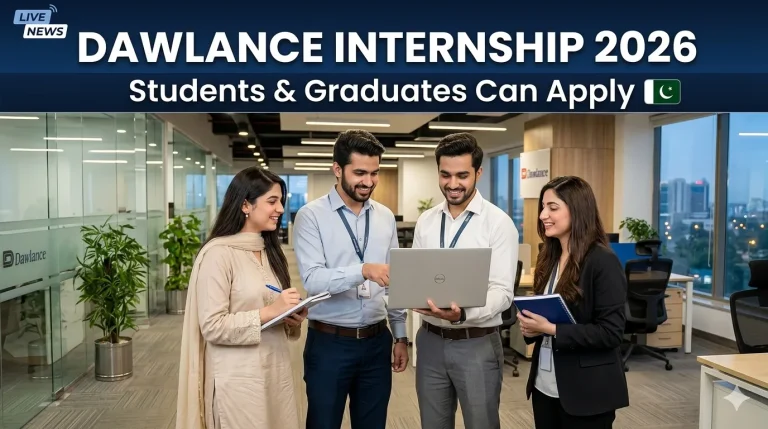 Dawlance Fresh Start Internship Program 2026 for university students and graduates in Pakistan