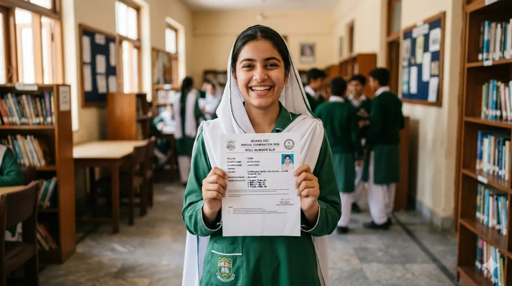 How to download 10th class Roll number slips 2026