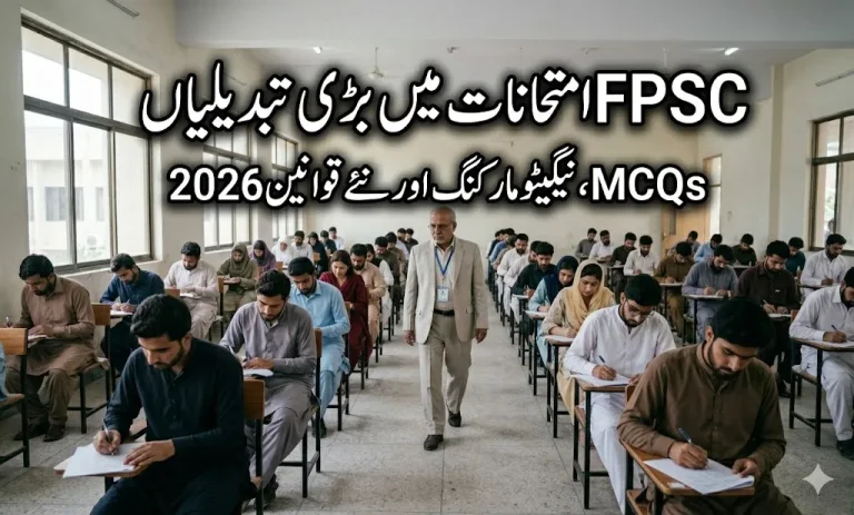 fpsc exam changes 2026 new rules mcqs negative marking pakistan