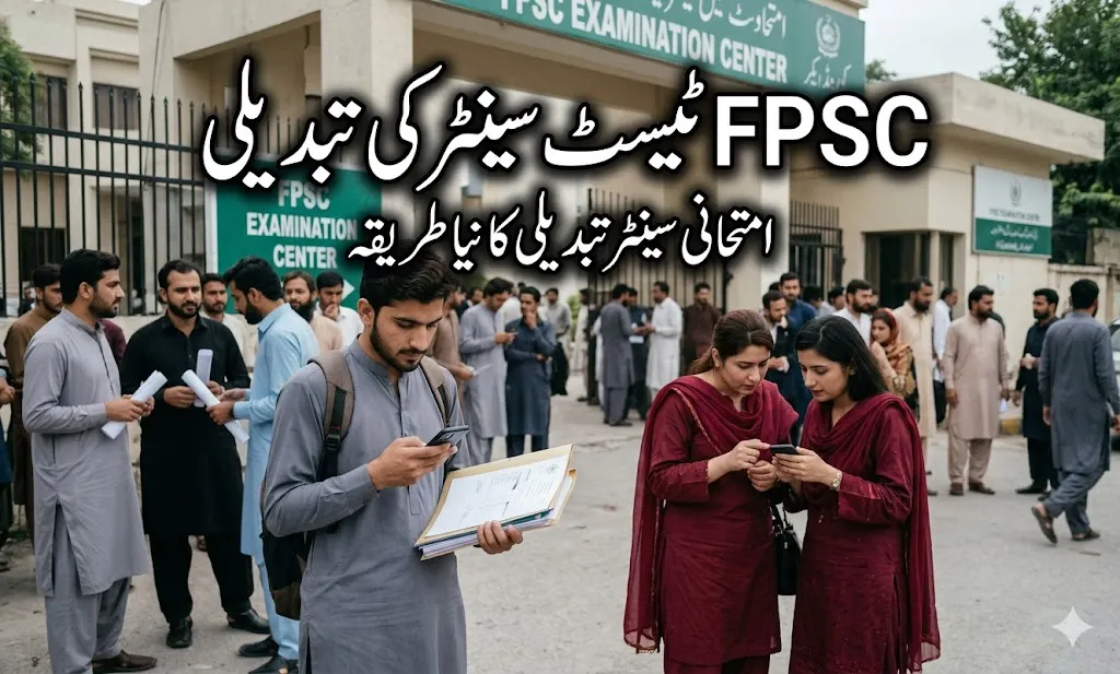 fpsc test center change rules pakistan exam center change fpsc