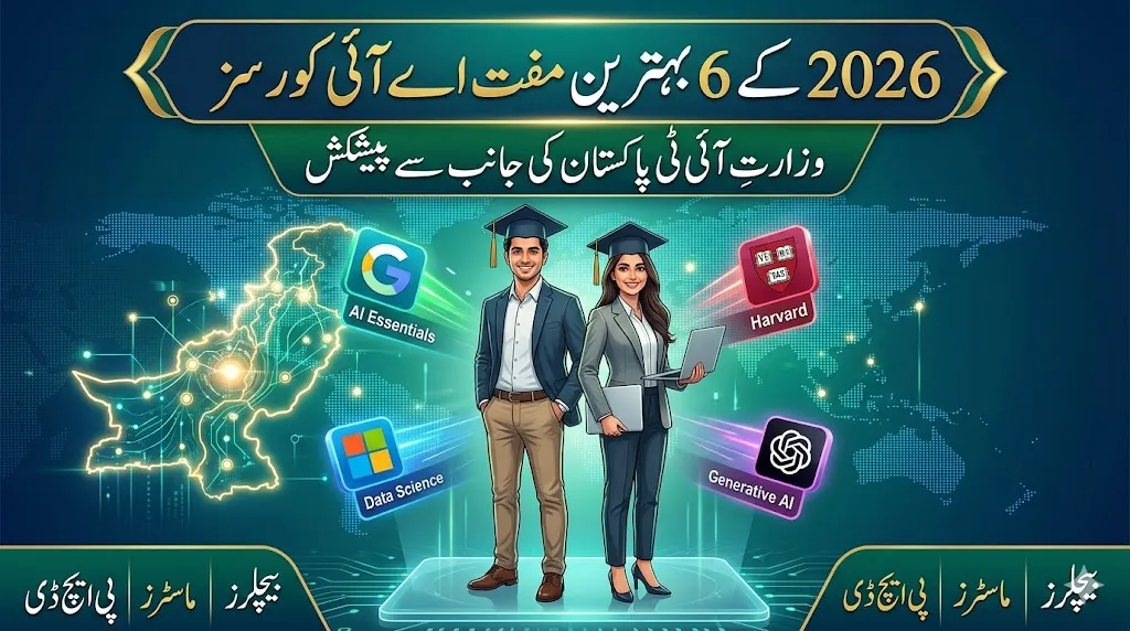 Top 6 Free AI Courses for Professionals in 2026 Ministry of IT and Telecom Pakistan Google Microsoft Harvard OpenAI Guide