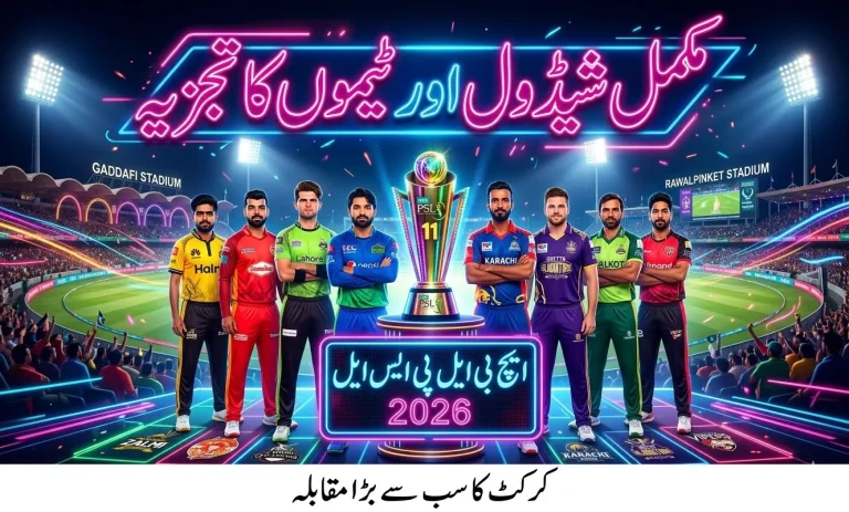HBL PSL 2026 Match Schedule Lahore Qalandars Karachi Kings Islamabad United Multan Sultans Peshawar Zalmi Quetta Gladiators Hyderabad Kingsmen Rawalpindi Pindiz Cricket Tournament Pakistan Venues Opening Match March 26 Grand Final May 3 Playoff Dates Gadaffi Stadium Rawalpindi Cricket Stadium Multan Pindi Karachi Faisalabad Peshawar Tournament Analysis Urdu Article Keywords