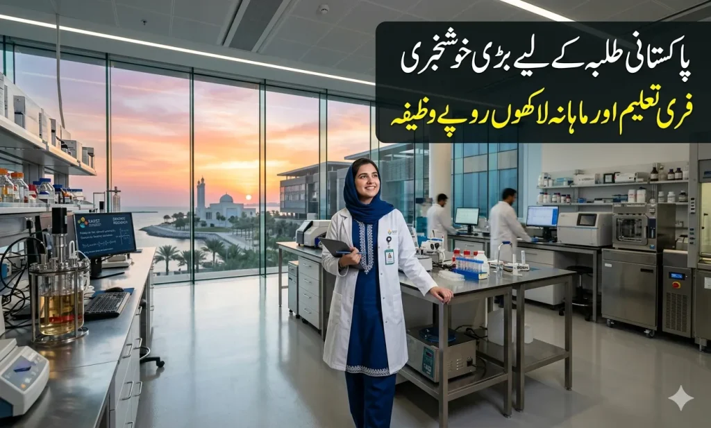 KAUST scholarship 2026 for Pakistani students fully funded with monthly stipend and free accommodation