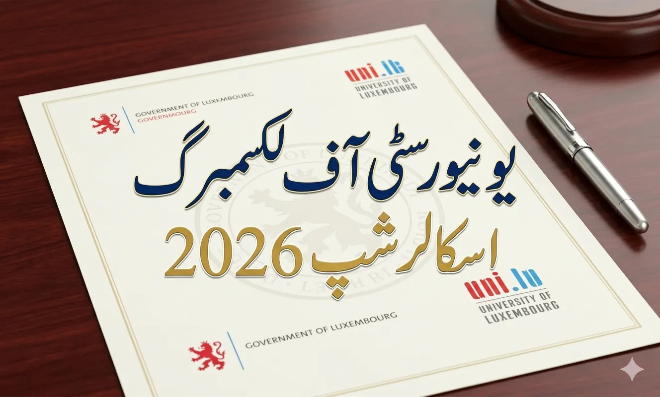 Official announcement banner for University of Luxembourg international scholarships 2026 for Bachelor and Master programs