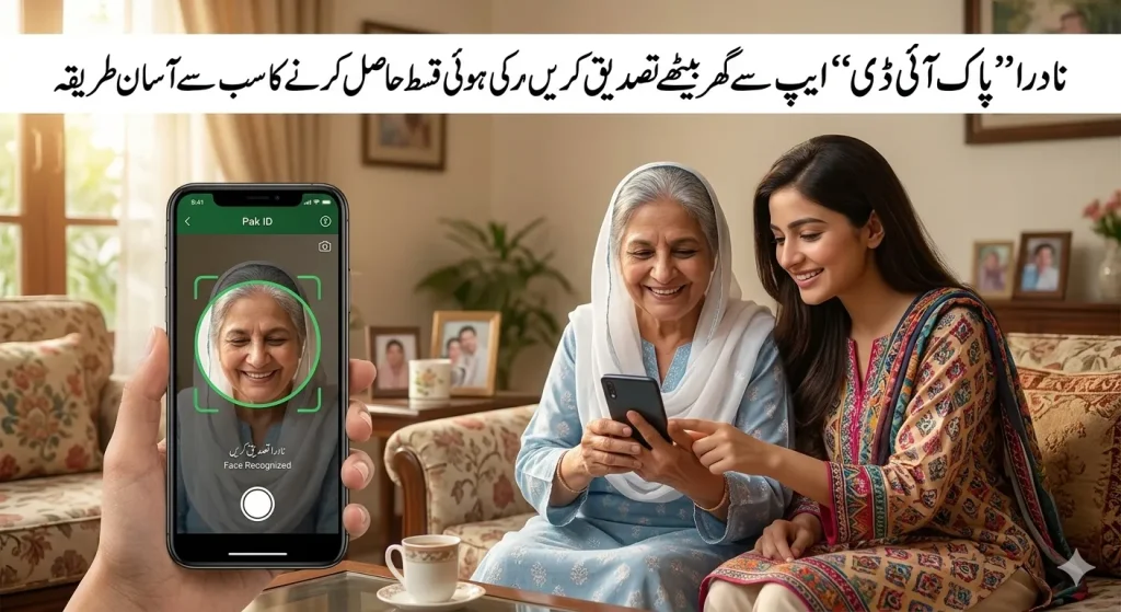 Pak ID mobile app NADRA facial verification BISP beneficiaries home service Pakistan digital identity verification 2026