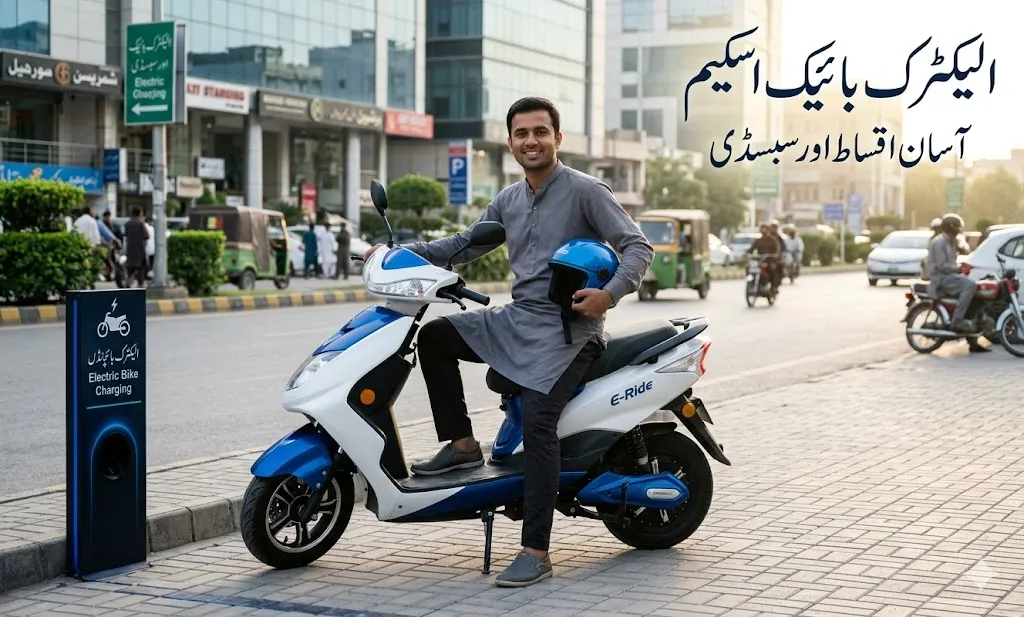 Delivery rider using electric bike under PAVE government program