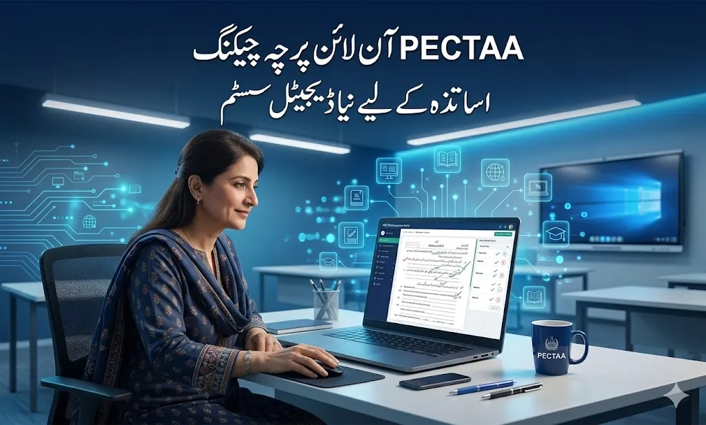 PECTAA exams login portal online paper checking system Punjab