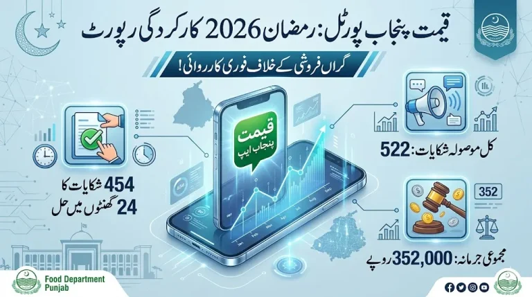 PITB Qeemat Punjab App Ramzan 2026 Performance 454 Complaints Resolved 352,000 Fines
