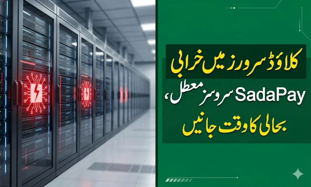 SadaPay services suspended Pakistan AWS Bahrain cloud server outage reason 2026