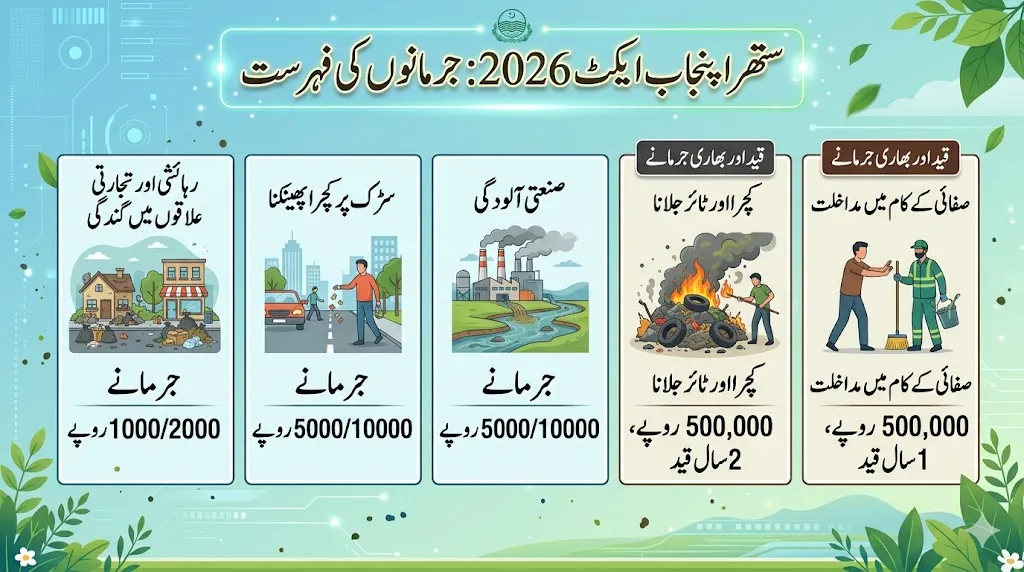 Punjab Laws Cleanliness Waste Management Fines List 2026 Suthra Punjab Mission Penalties