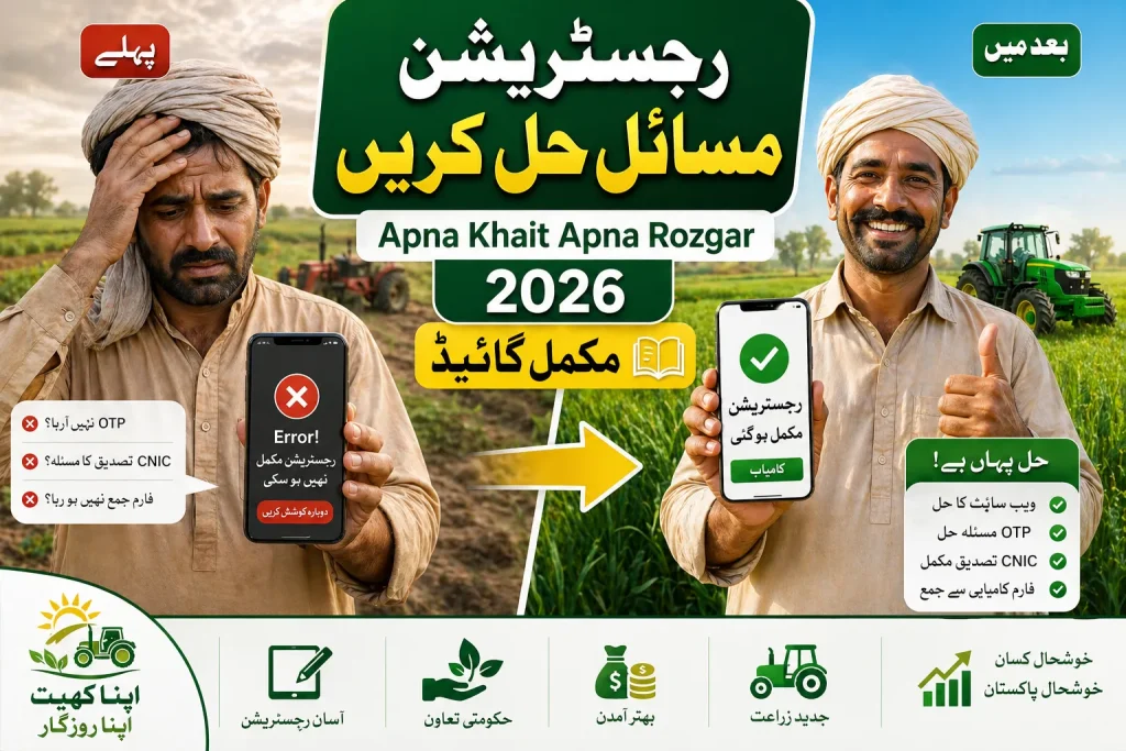 Apna Khait Apna Rozgar Scheme Registration portal Problems and Solutions 2026