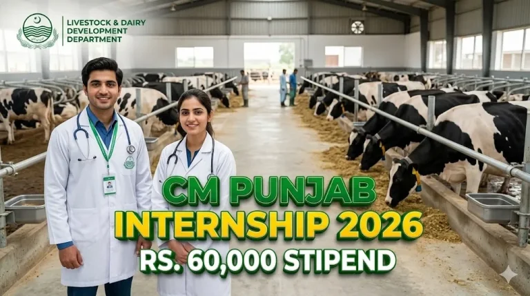 CM Punjab Maryam Nawaz Sharif Internship Program Livestock Department Advertisement 2026
