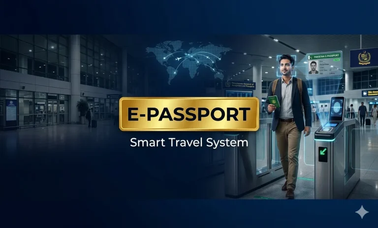 E-passport Pakistan 2026 digital travel system airport biometric e-gate traveler
