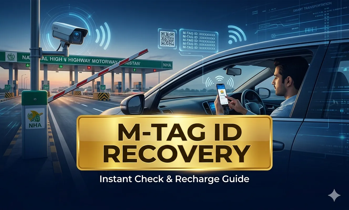 How to check and recharge M-TAG ID Pakistan motorway electronic toll system