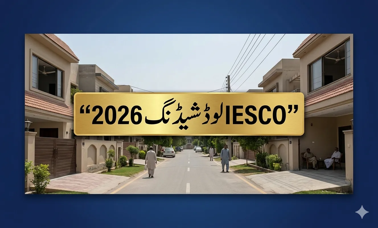 IESCO loadshedding in Islamabad 2026 showing power outage in homes with emergency lighting