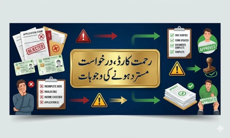 rehmat card application rejection reasons 2026 mistakes approval tips Punjab scheme