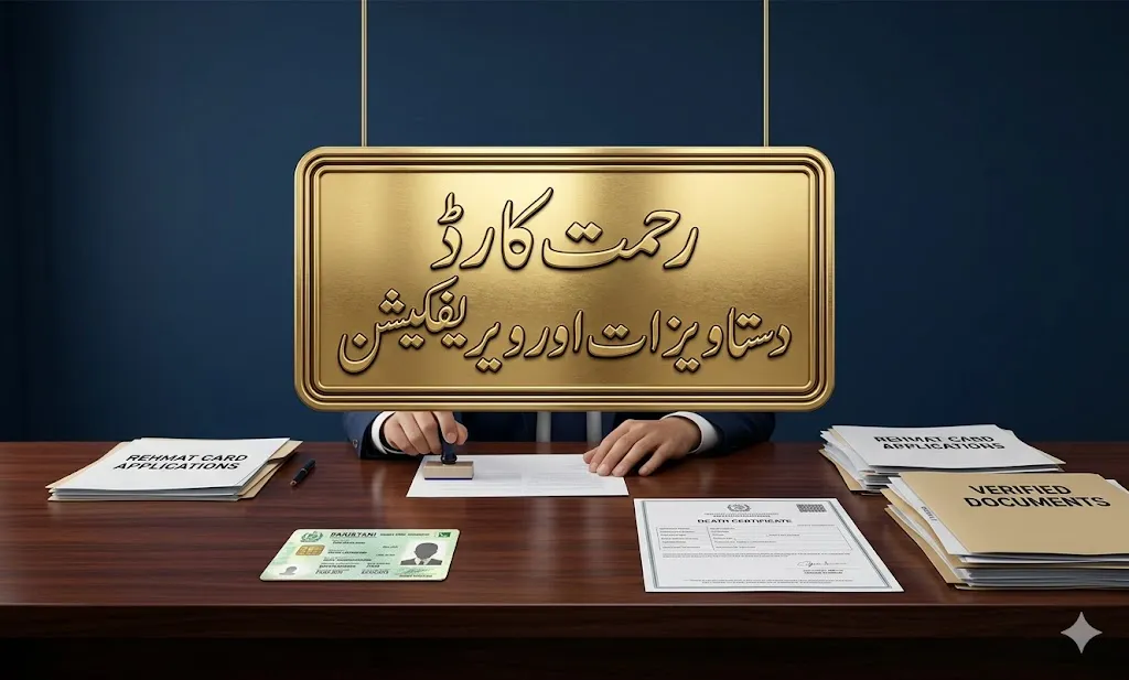 rehmat card program 2026 required documents CNIC death certificate NADRA verification process