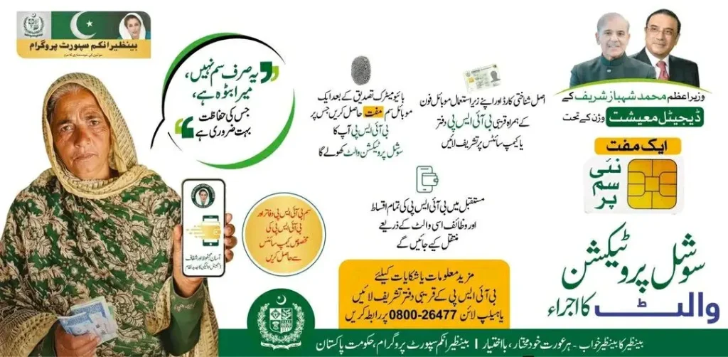 8171 BISP Social Protection Wallet 2026 with free sim