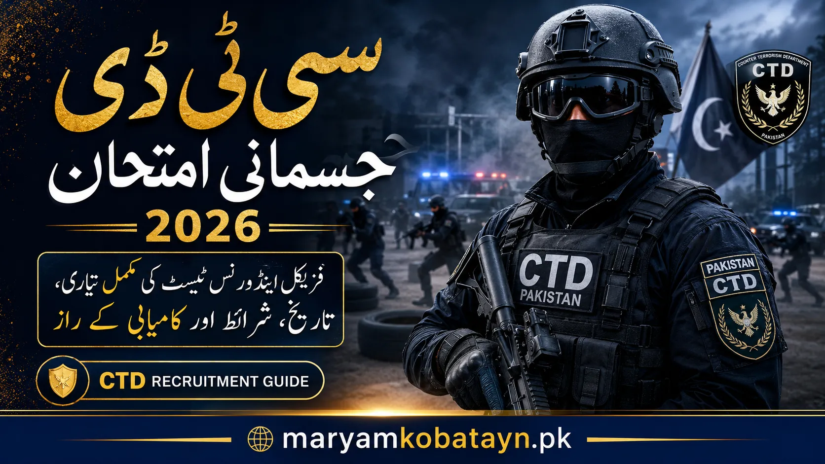 Download roll number slips for CTD physical test 2026