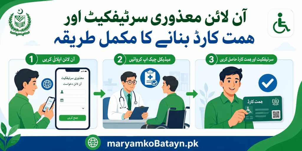 Step by Step guide to apply for online disability card and how to get Himmat card