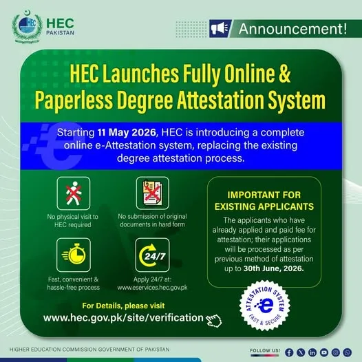 HEC launches fully online and paperless attestation system