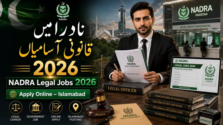 NADRA legal Jobs 2026 online apply
