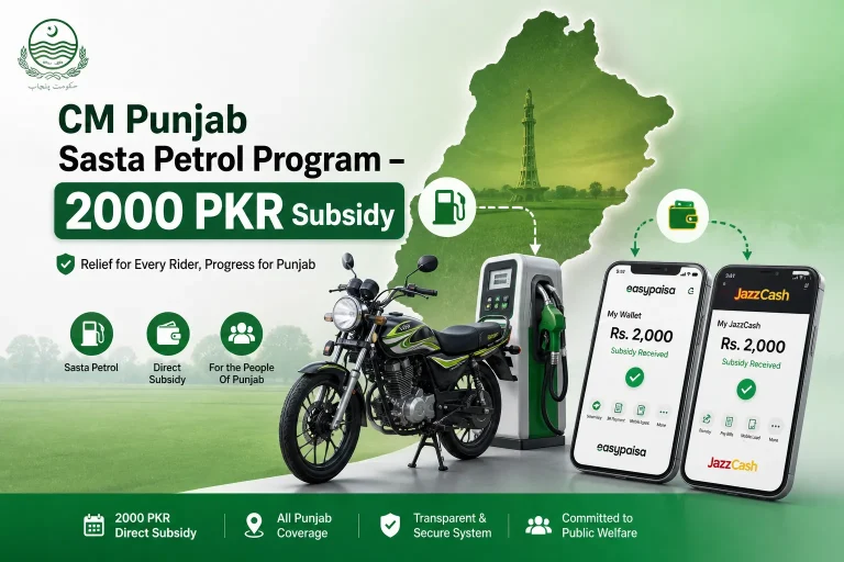 Petrol subsidy Rs. 2000 under Cm Punjab Fuel Subsidy Program 2026