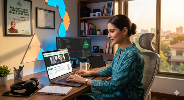 E learn she Earns program for Punjab's women