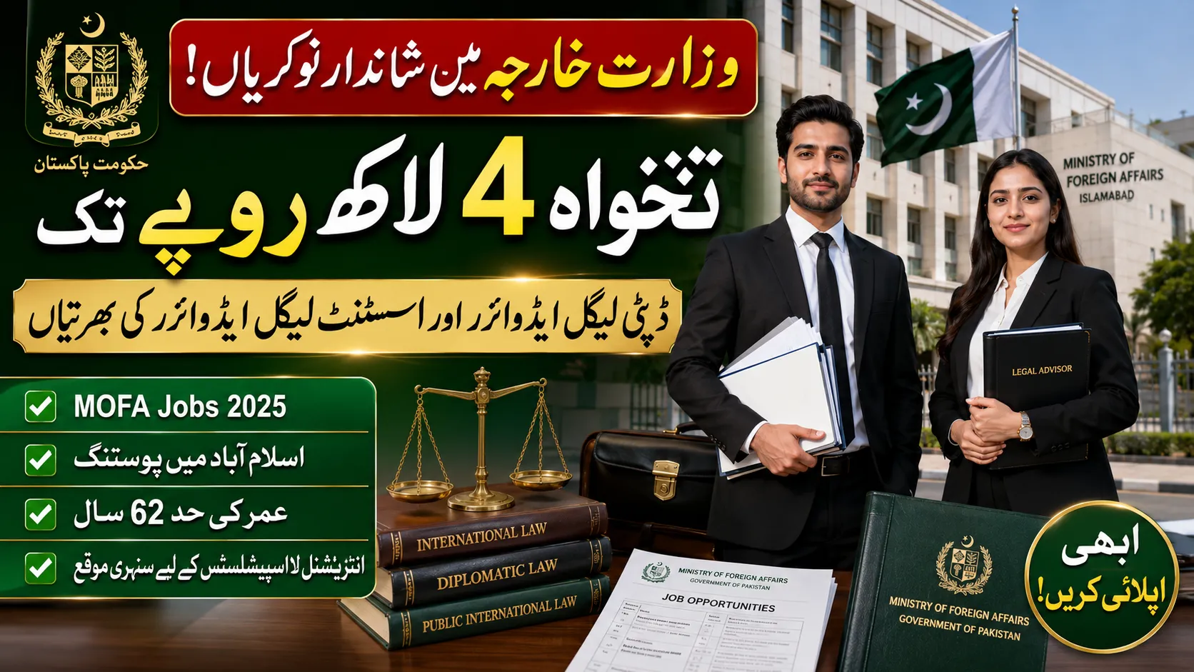 Ministry of Foreign affairsJobs 2026 online apply